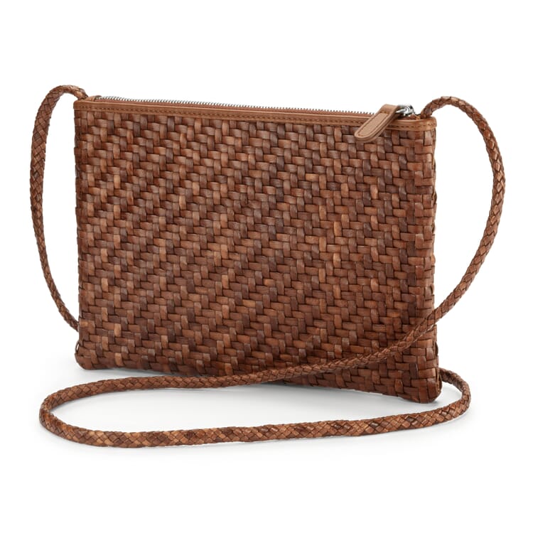 Damen-Ledertasche geflochten