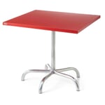 Mesa Säntis, cuadrada RAL 3001 Rojo señal