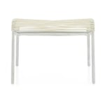 Tabouret de pied Säntis, galvanisé à chaud Blanc