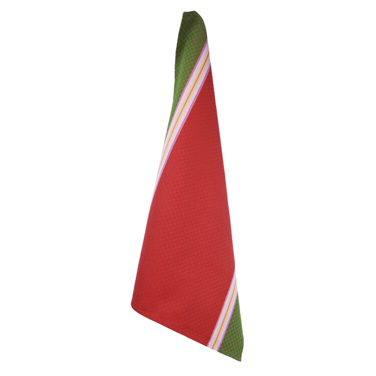 Checkered Dish Towel, Red / Green