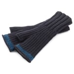 Ladies glove fingerless, dark blue