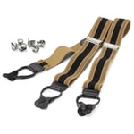 Suspenders Herkules Black-Beige-Brown