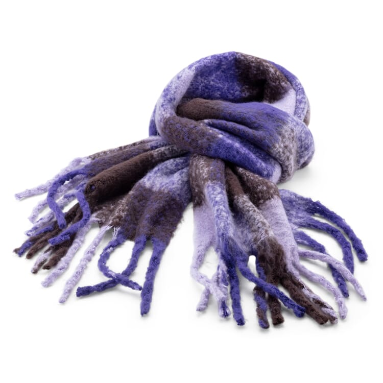 Damen-Strickstola Karo, Lila
