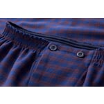 Men's pajamas flannel patterned Blue