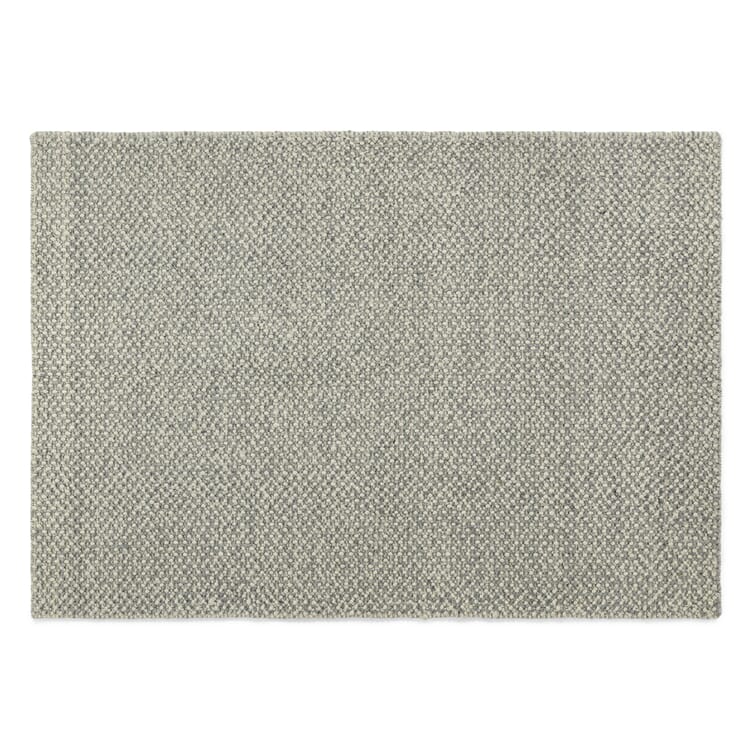 Tapis en laine chiné, Gris clair