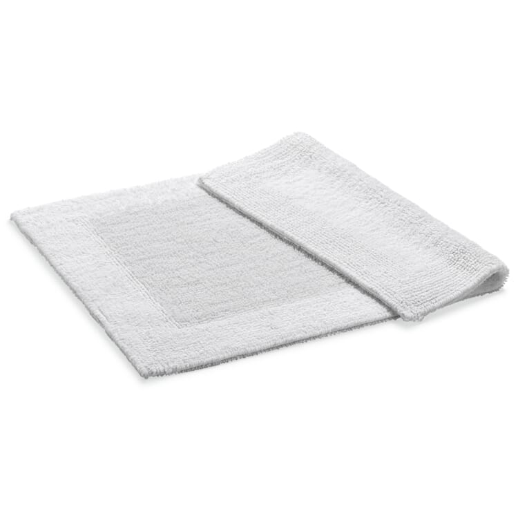 Badematte Doppelflor, Weiß