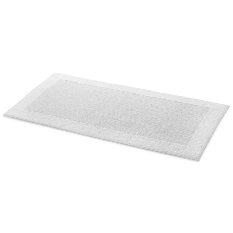 Tapis de bain double velours, Blanc