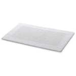 Tapis de bain double velours Blanc 50 × 75 cm