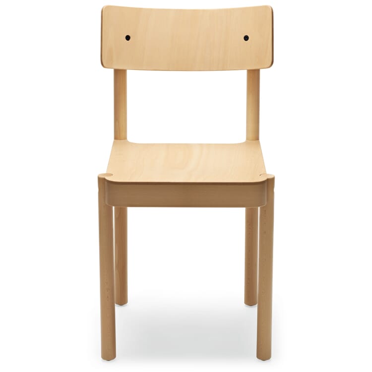 Chair EINSER, Clear, lacquered