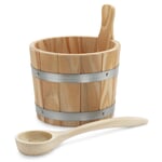 Cubo de sauna con paleta
