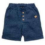 Short pour enfants en lin Bleu denim