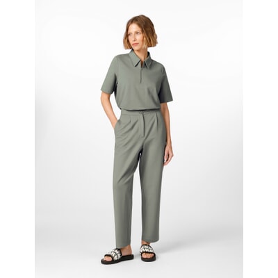 Femme Chemise femme à manches longues en popeline Gris-clair Femme Chemise femme à manches longues en popeline Gris-clair