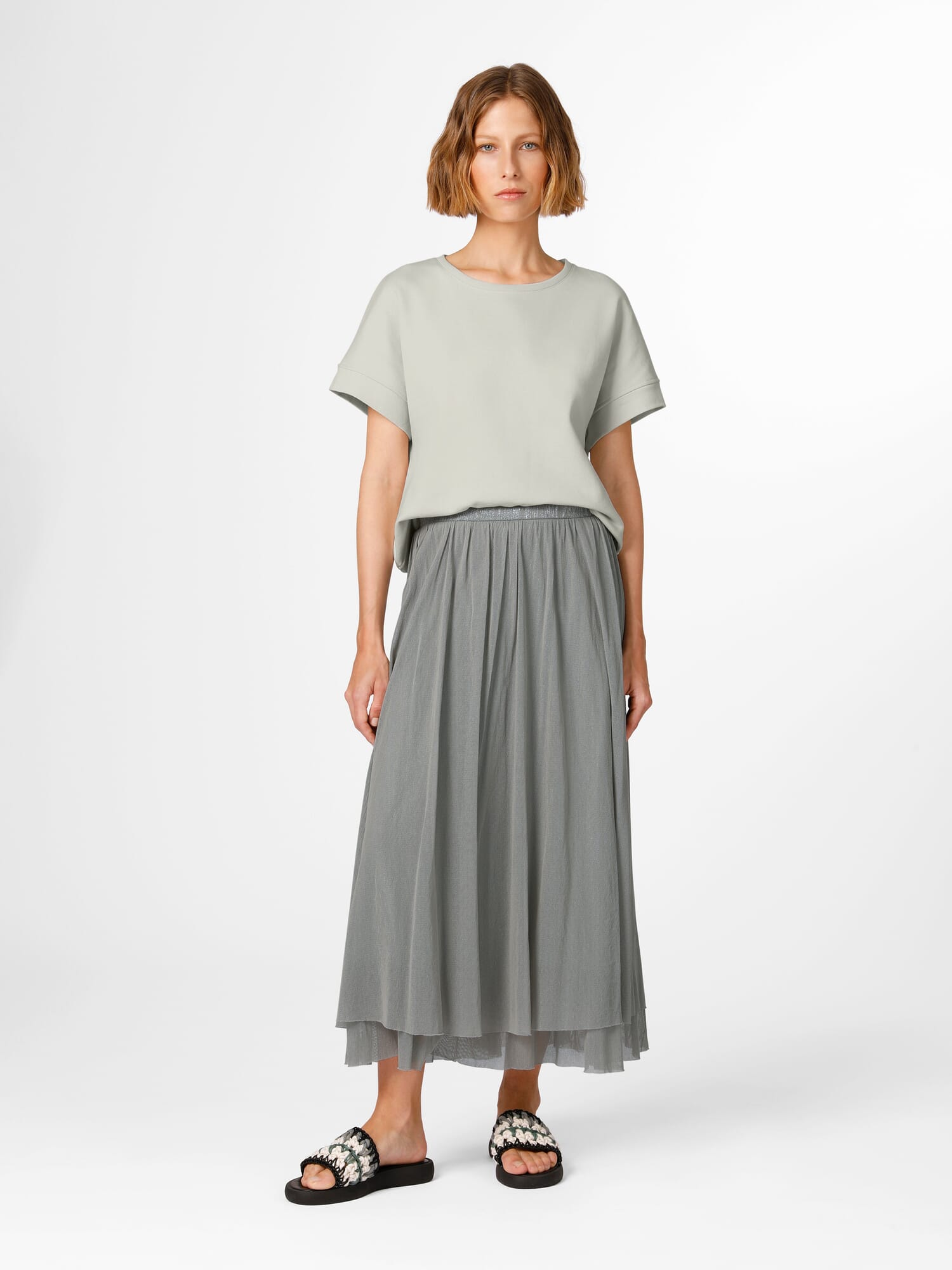 スカート TENNE HANDCRAFTED MODERN 4 COLOR SKIRT ladies-tulle-skirt-long.jpg?
