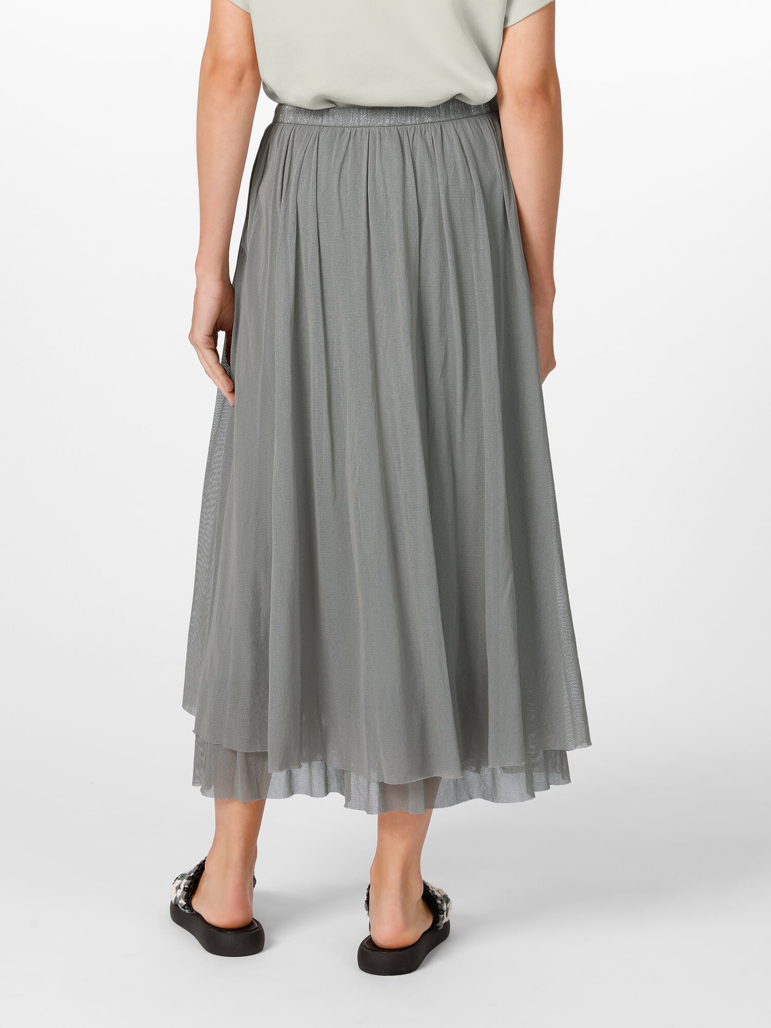 Ladies tulle skirt long, Green-gray | Manufactum