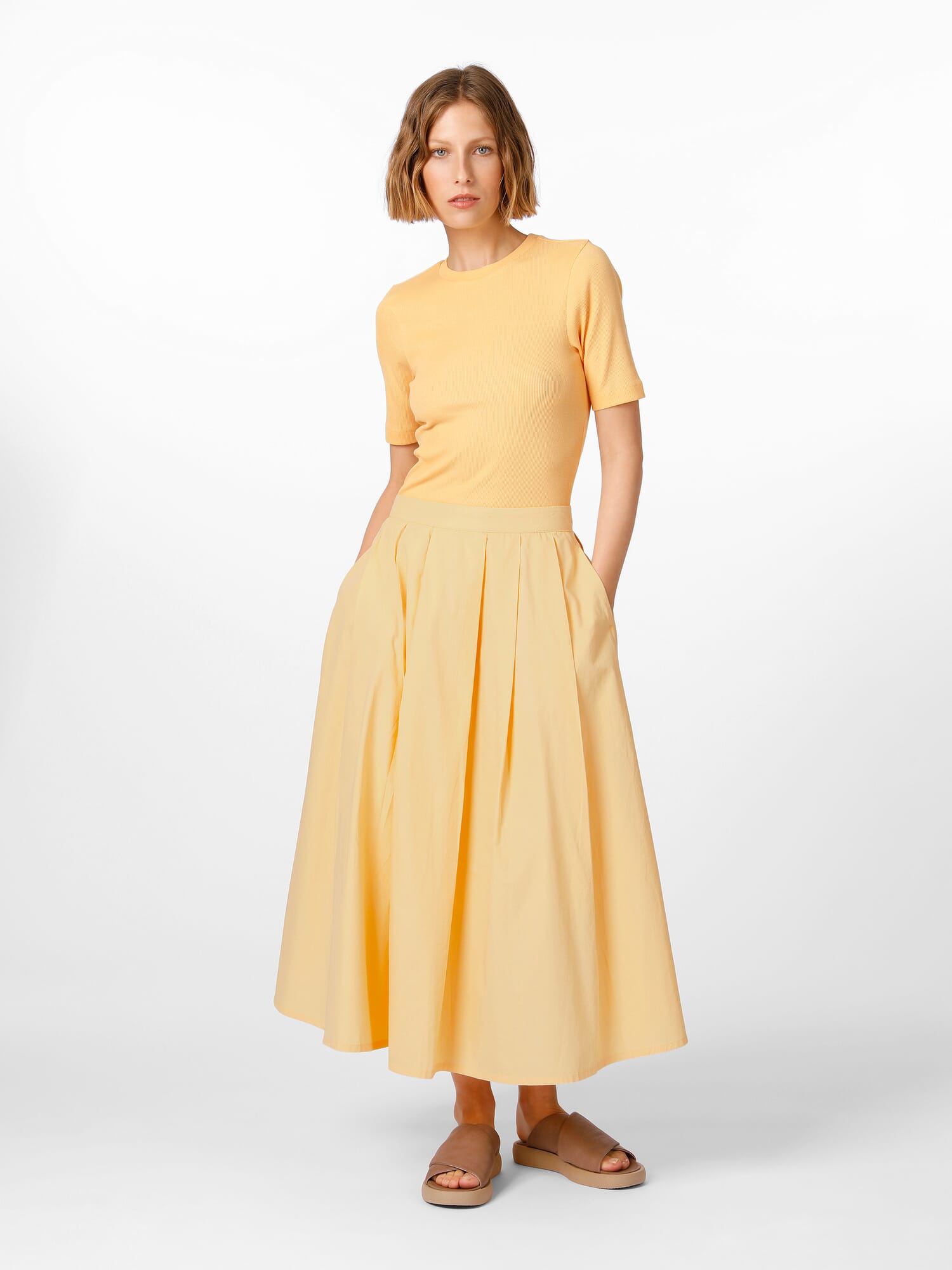スカート MONOHA : 25SS / Feather lace band skirt (2colors) AISHA SKIRT - MISA Los Angeles