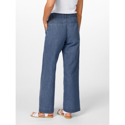 Damen Sweatpants Jean Style - Weite Beine Mit Drapierung Für Lounge Style