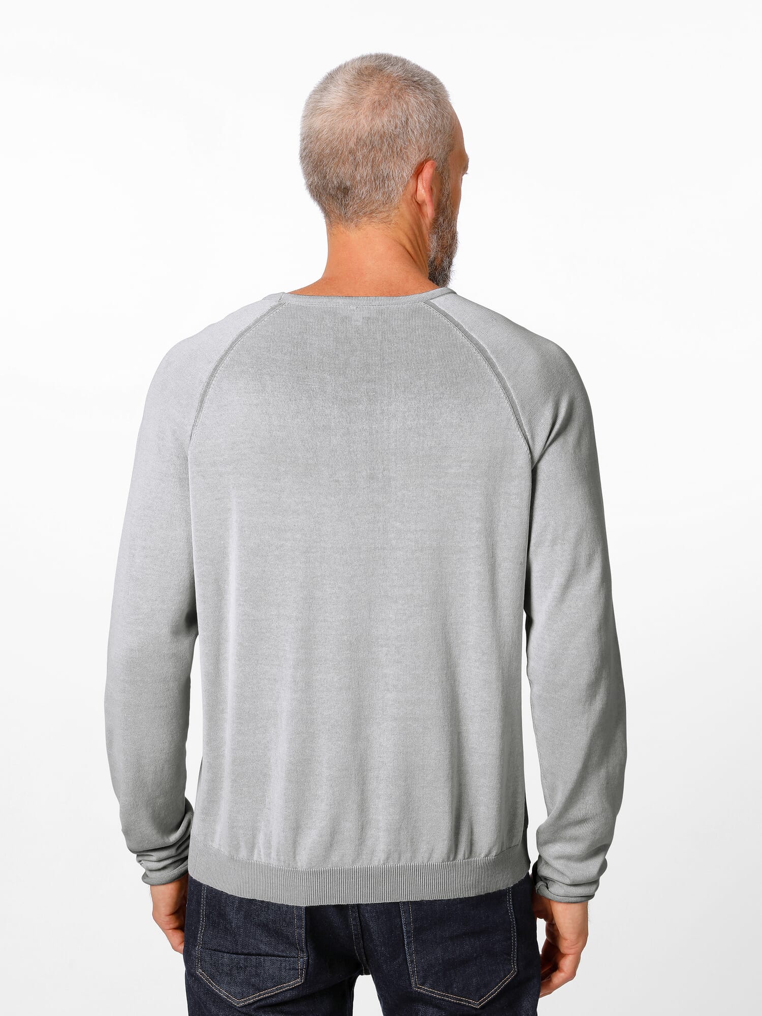 Men raglan sweater, Light gray | Manufactum