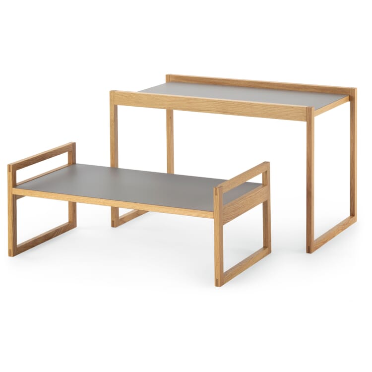 Tablette et table d'appoint en chêne