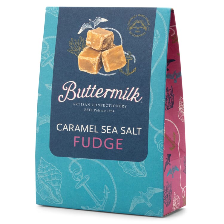 Smuldrende fudge med saltet karamel