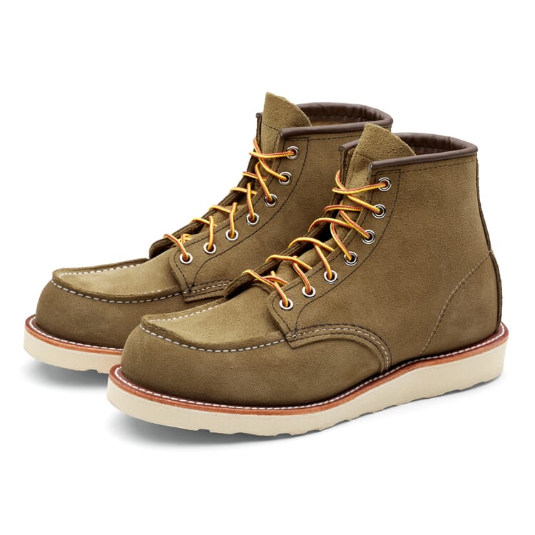 Moc Boot pour homme en daim, Olive