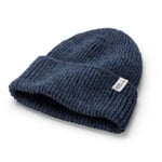 Bonnet tricoté unisexe à côtes Bleu
