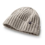 Men's knitted hat rib Natural melange