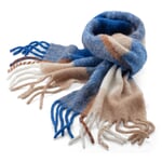 Ladies plaid scarf Blue tones