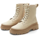 Women's lace-up ankle boot Beige