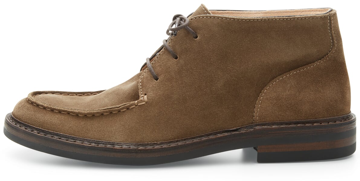 Herren-Schnürboot Rauleder Taupe