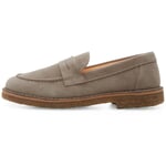 Damen-Loafer Rauleder Grau