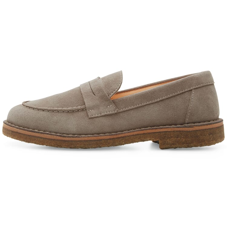 Dames suède loafers