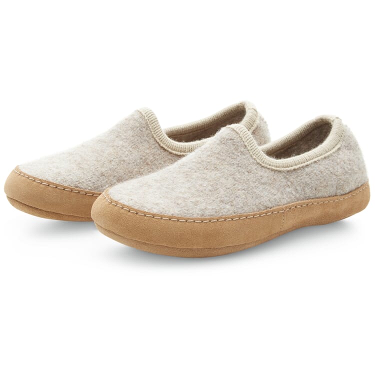 Unisex-Schlupfhausschuh, Beige