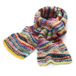 Women's knitted scarf, multicolor