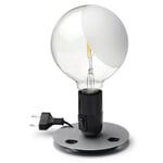 Bordlampe Lampadina Sort / Sølv