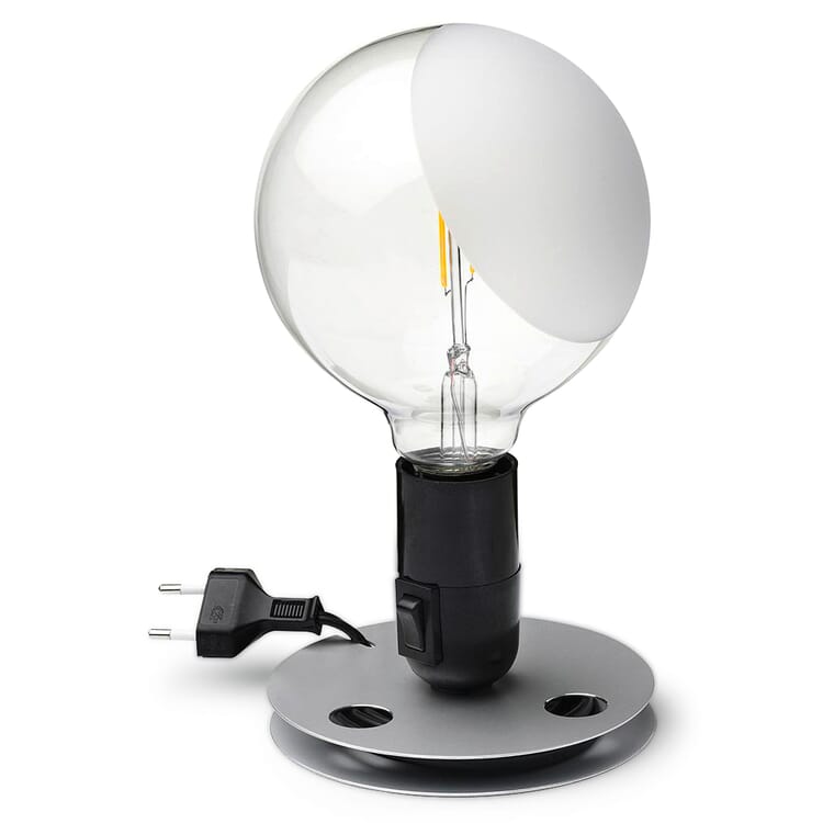 Bordlampe Lampadina, Sort / Sølv