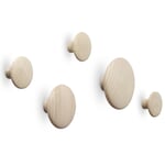 Coat hook Dots Oak, natural