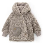 Children's Wool Plush Jacket light gray