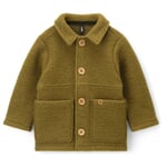 Veste-chemise pour enfants en laine kork Vert jaune