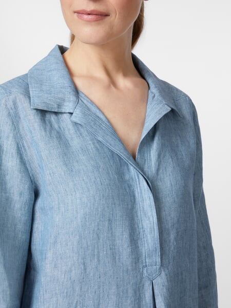 Linen dress Light blue, close-up