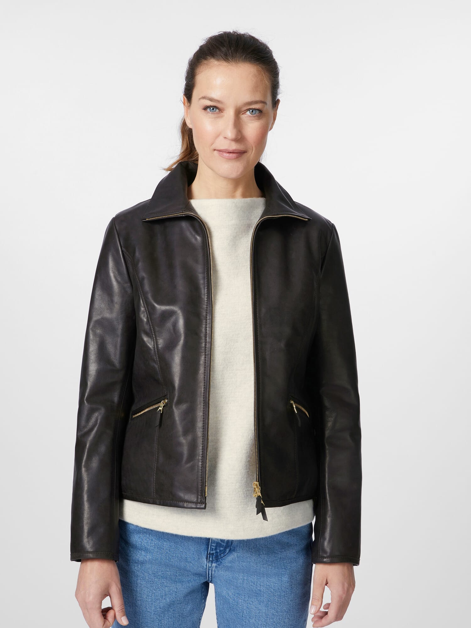 ジャケット・アウター 00s n2b n-2b horse leather down jacket AD-01CENTER-