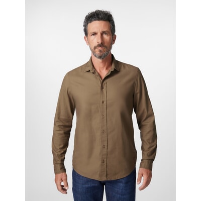 Mens cotton shirt, Light brown | Manufactum Mens cotton shirt, Light brown | Manufactum