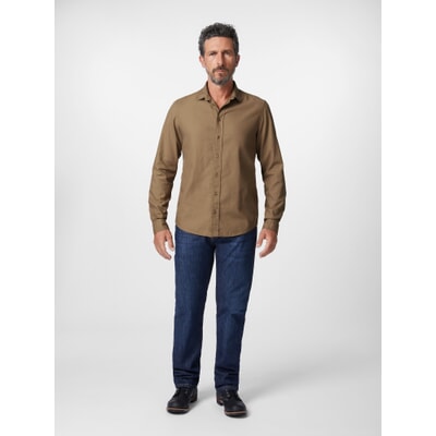 Mens cotton shirt, Light brown | Manufactum Mens cotton shirt, Light brown | Manufactum