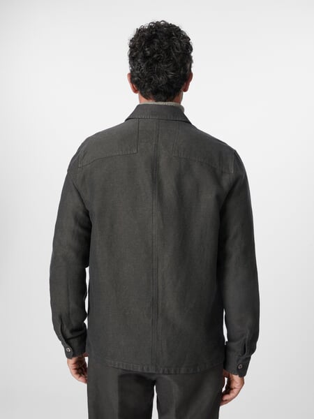 Herren-Hemdjacke Anthrazit, Tragebild