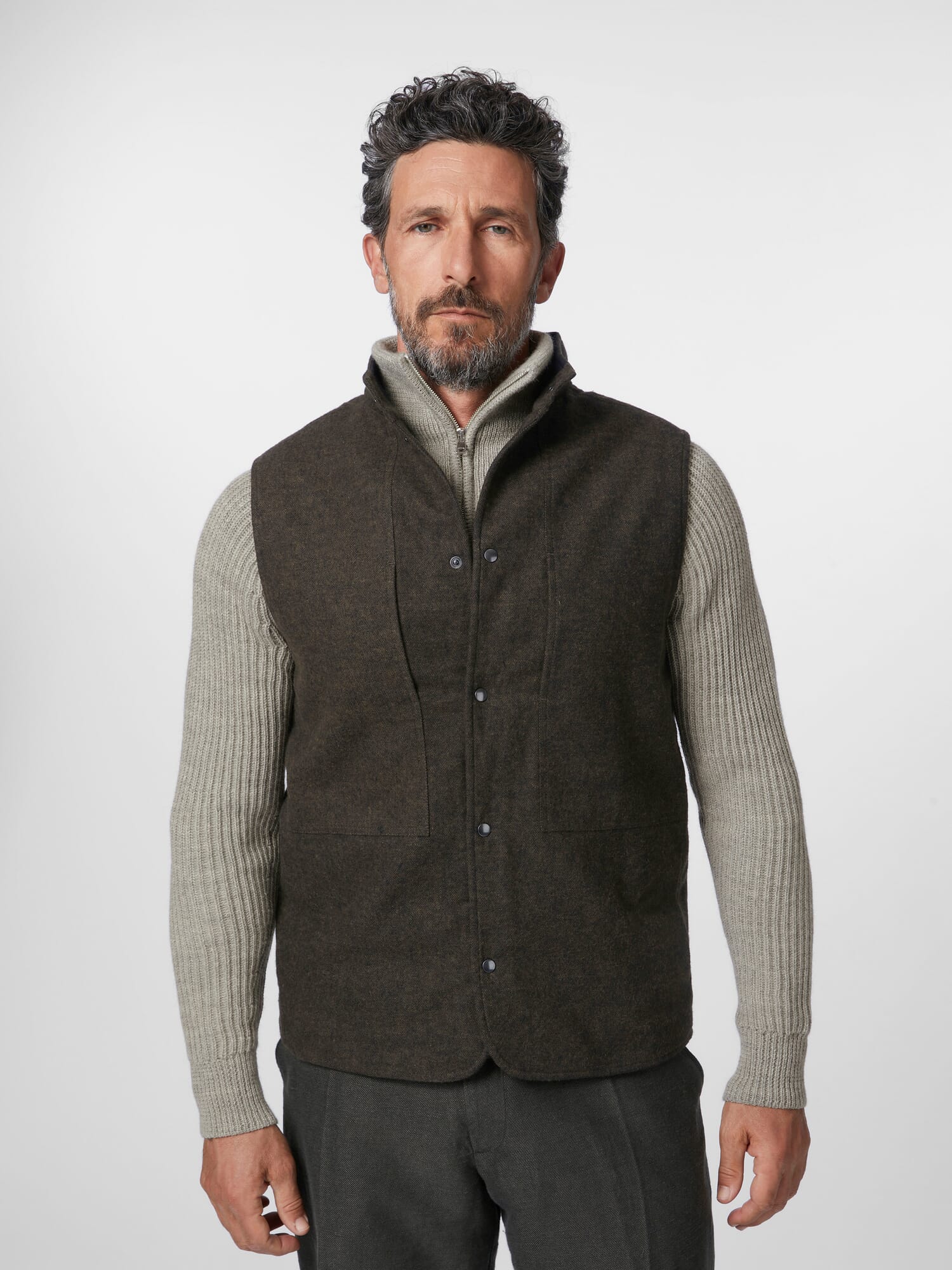 Machatt WOOL LIKE FORM VEST ベスト Women's White Teddy Fleece Vest | H&M US