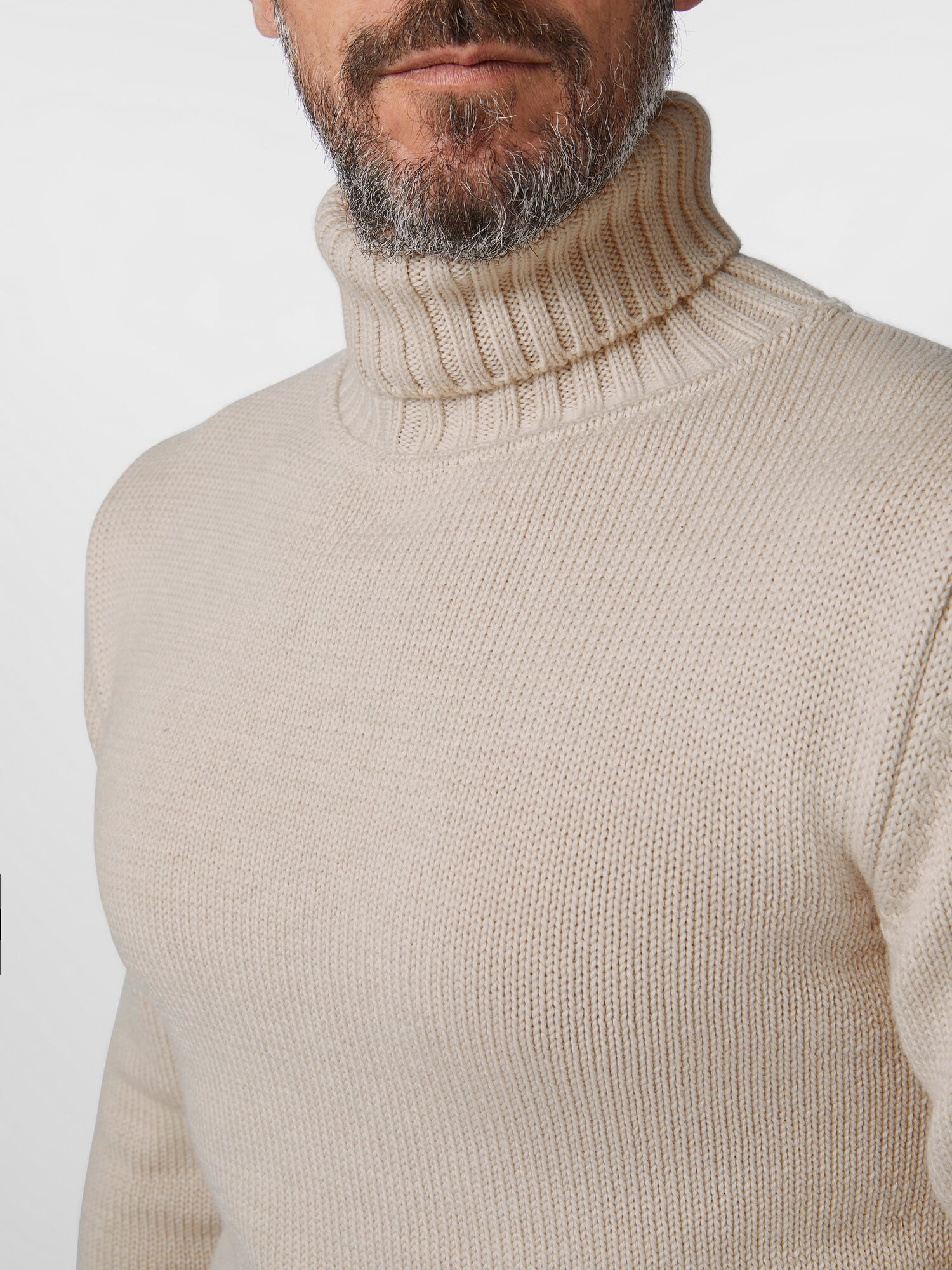 Men's turtleneck sweater 1941, Ecru | Manufactum