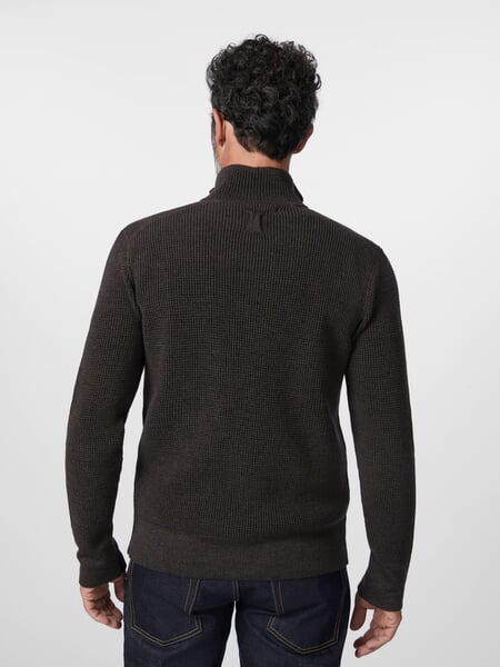 Heren vest Grafiet, gepresenteerd op een model