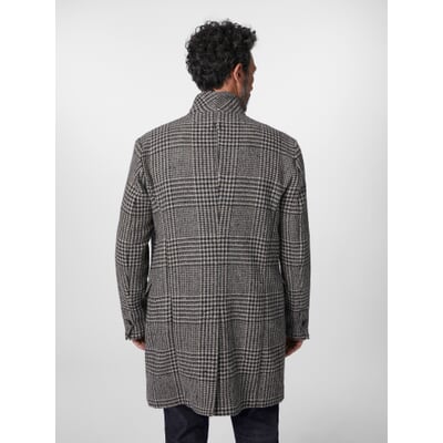 Herrenmantel gemustert, Grafit-Hellgrau Manufactum