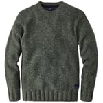 Men's knitted sweater Green melange