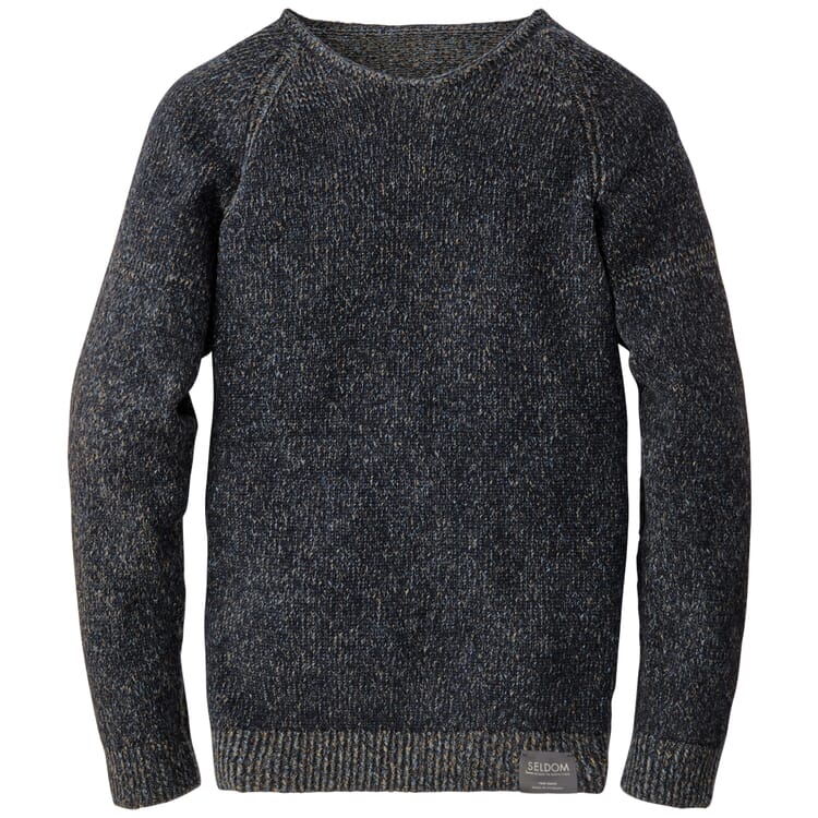 Pull en maille pour homme, chiné
