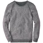 Herren-Strickpullover meliert Hellgrau